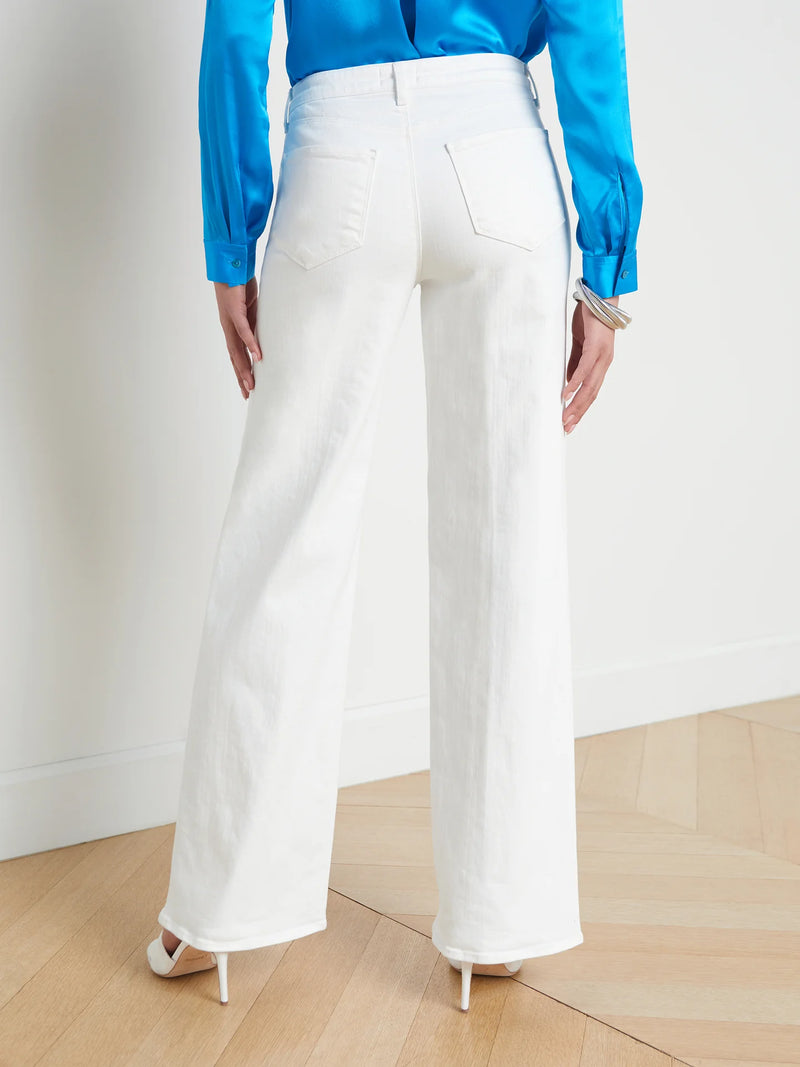 L’agence - Alicent Wide Leg Jean - Blanc