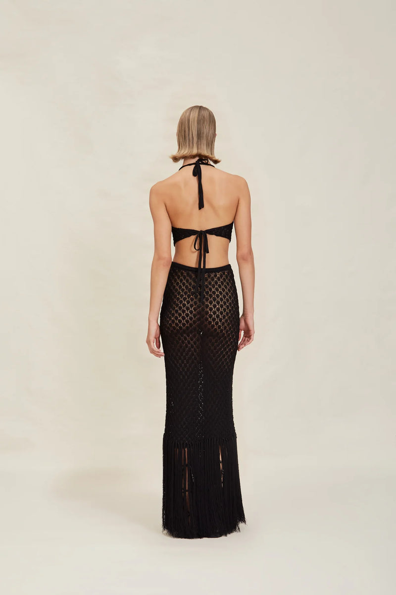 Devon Windsor - Lacey Skirt - Black