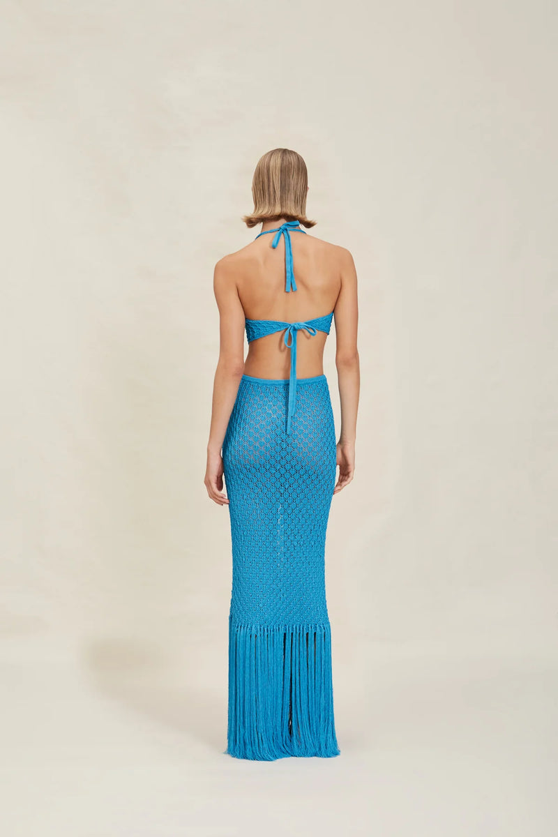 Devon Windsor - Lacey Skirt - Azul