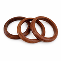 Ben-Amun - Thin Bangle Set of 3 - Brown Wood