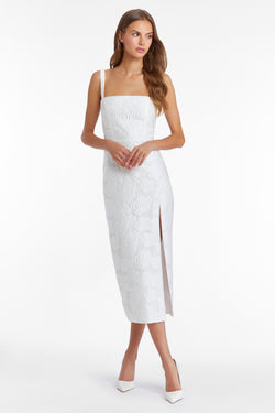 Amanda Uprichard - Monica Dress In Jacquard - White