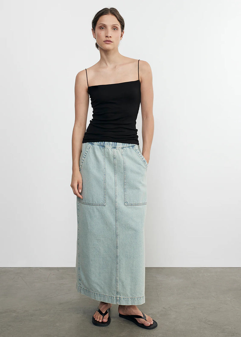 Enza Costa - Essential Strappy Tank - Black