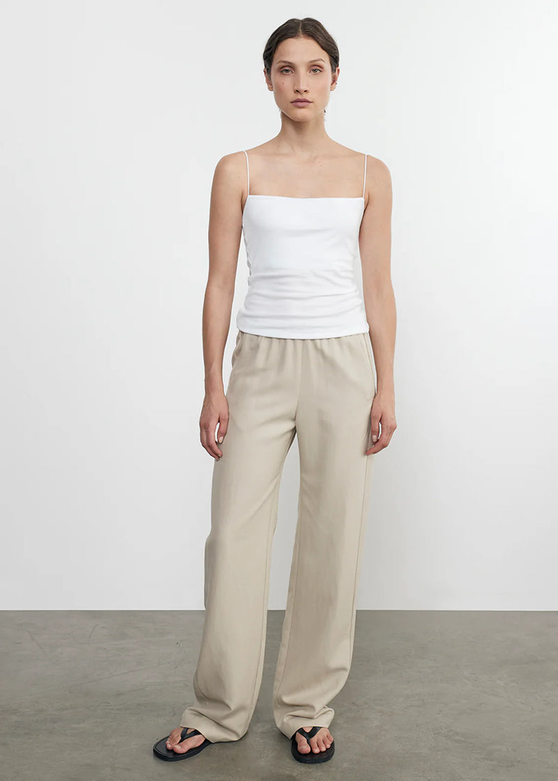 Enza Costa - Essential Strappy Tank - White