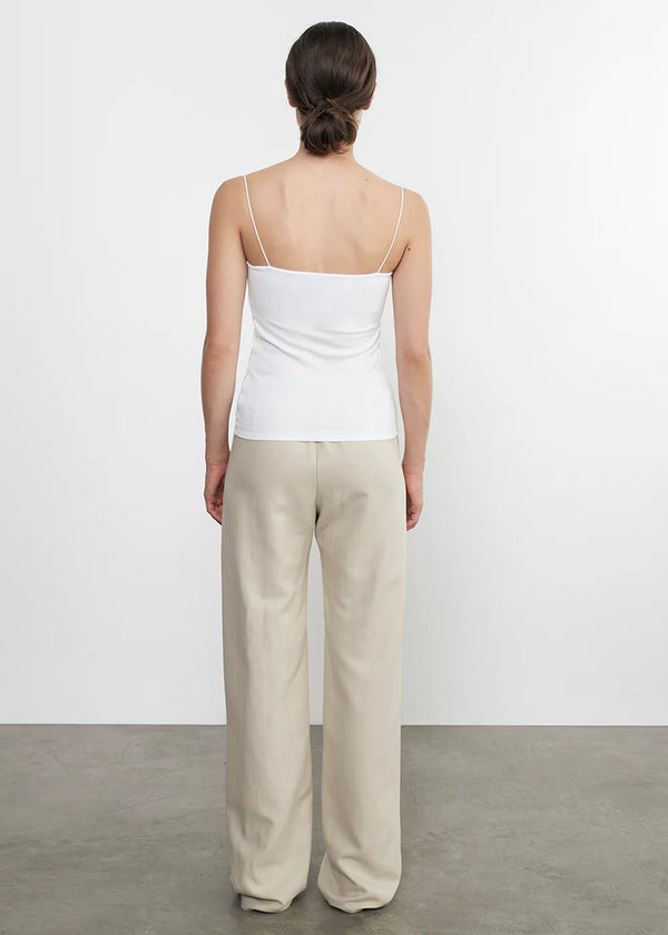 Enza Costa - Essential Strappy Tank - White
