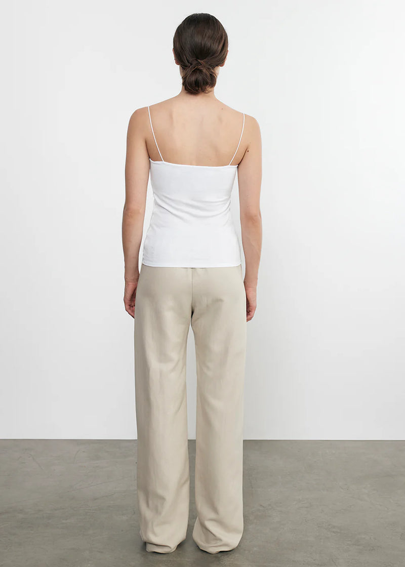 Enza Costa - Essential Strappy Tank - White