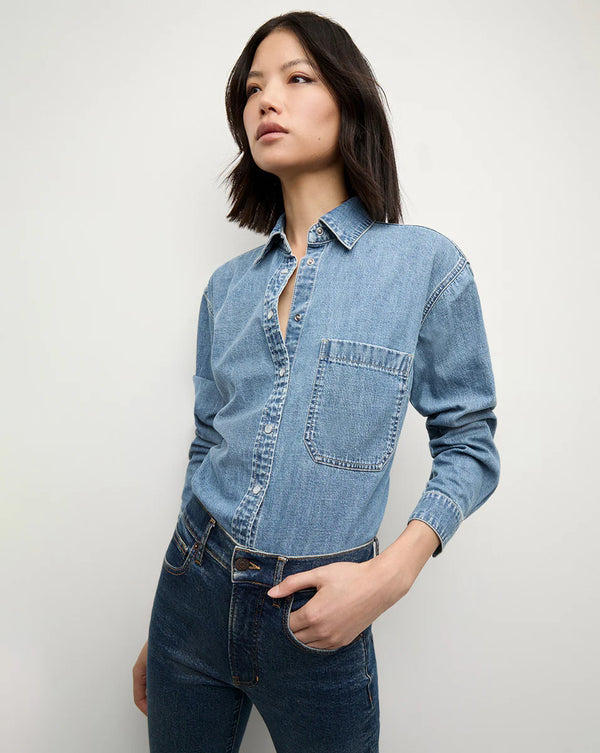 Veronica Beard - Aderes Denim Shirt - Starlight