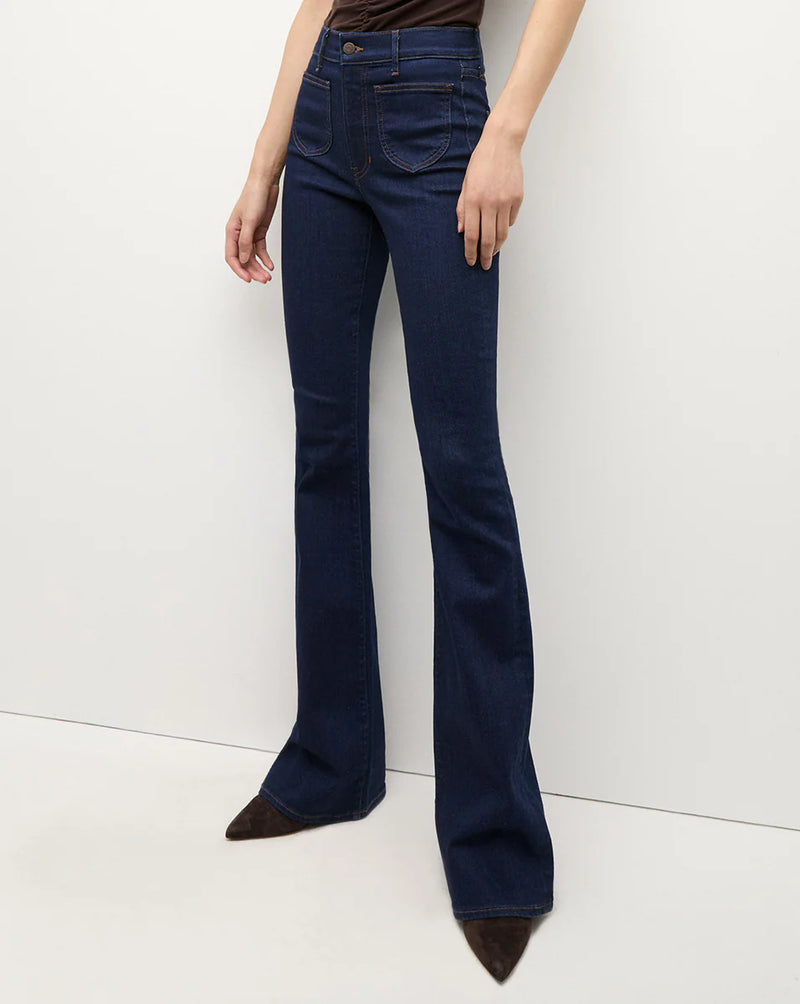 Veronica Beard - Beverly Skinny-Flare Jean - Rodeo Clean