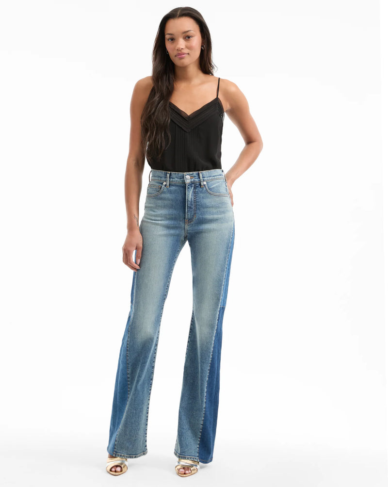 Veronica Beard - Beverly Skinny-Flare Jean - Ripple Dust