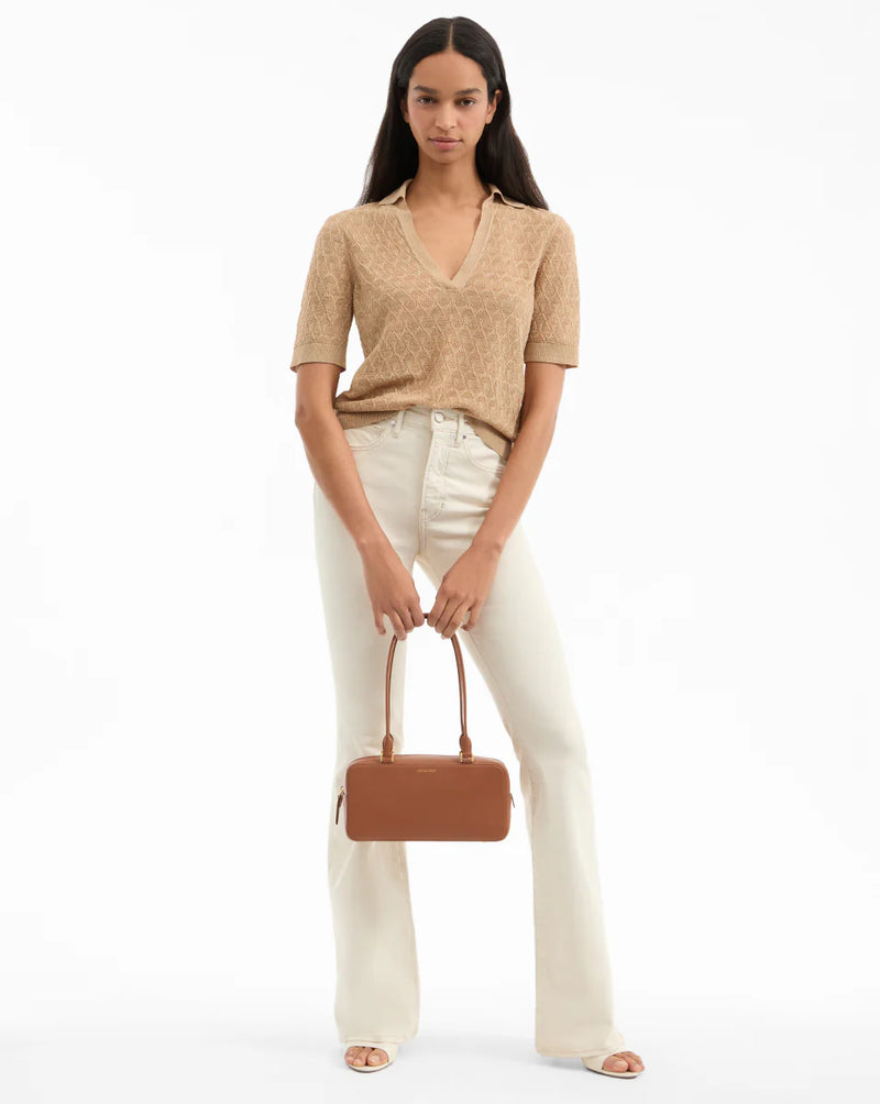 Veronica Beard - Beverly Skinny-Flare Jean - Ecru