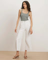 Veronica Beard - Taylor Cropped Wide-Leg Jean - White