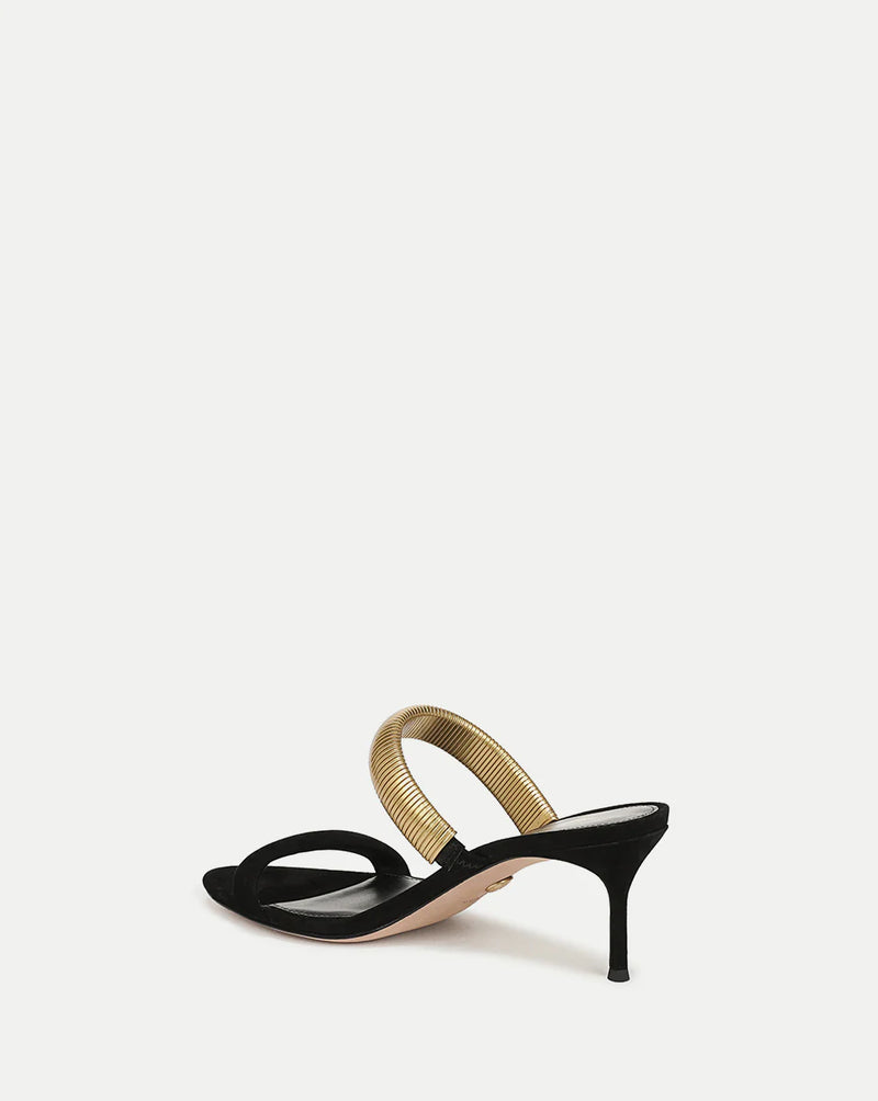 Veronica Beard - Tobin Gold Band Sandal - Black