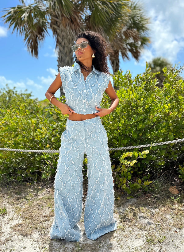 Jessie X JBQ  - River Pant - Blue