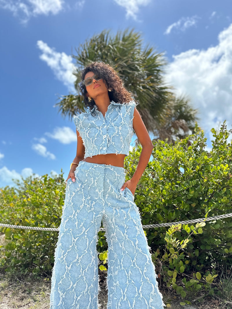 Jessie X JBQ  - River Pant - Blue