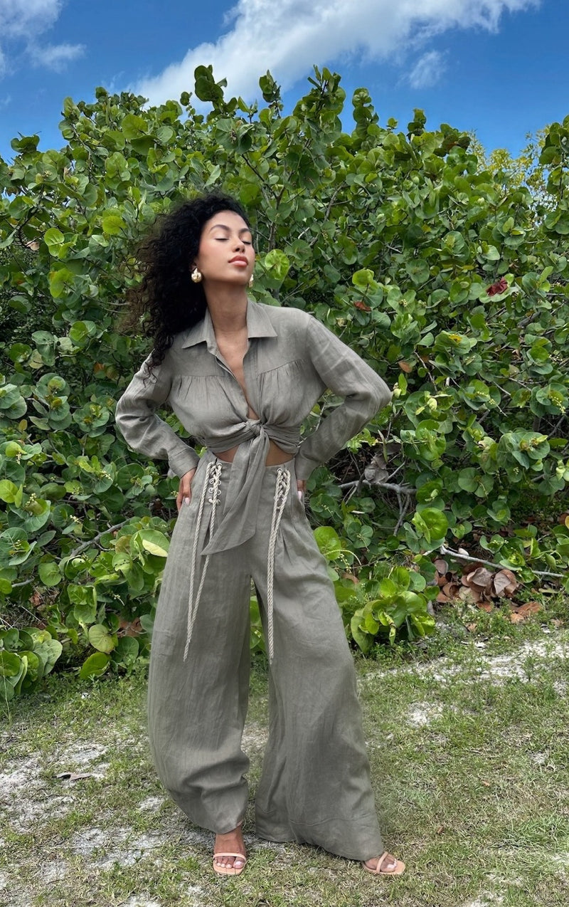 Jessie X JBQ  - Serpent Top - Vineyard Green