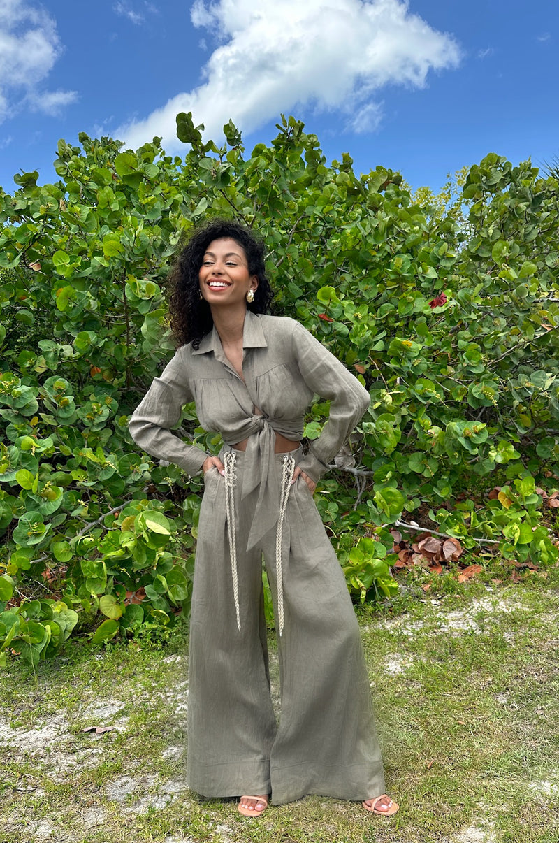 Jessie X JBQ  - Serpent Top - Vineyard Green
