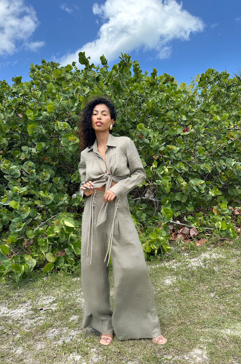 Jessie X JBQ  - Serpent Top - Vineyard Green