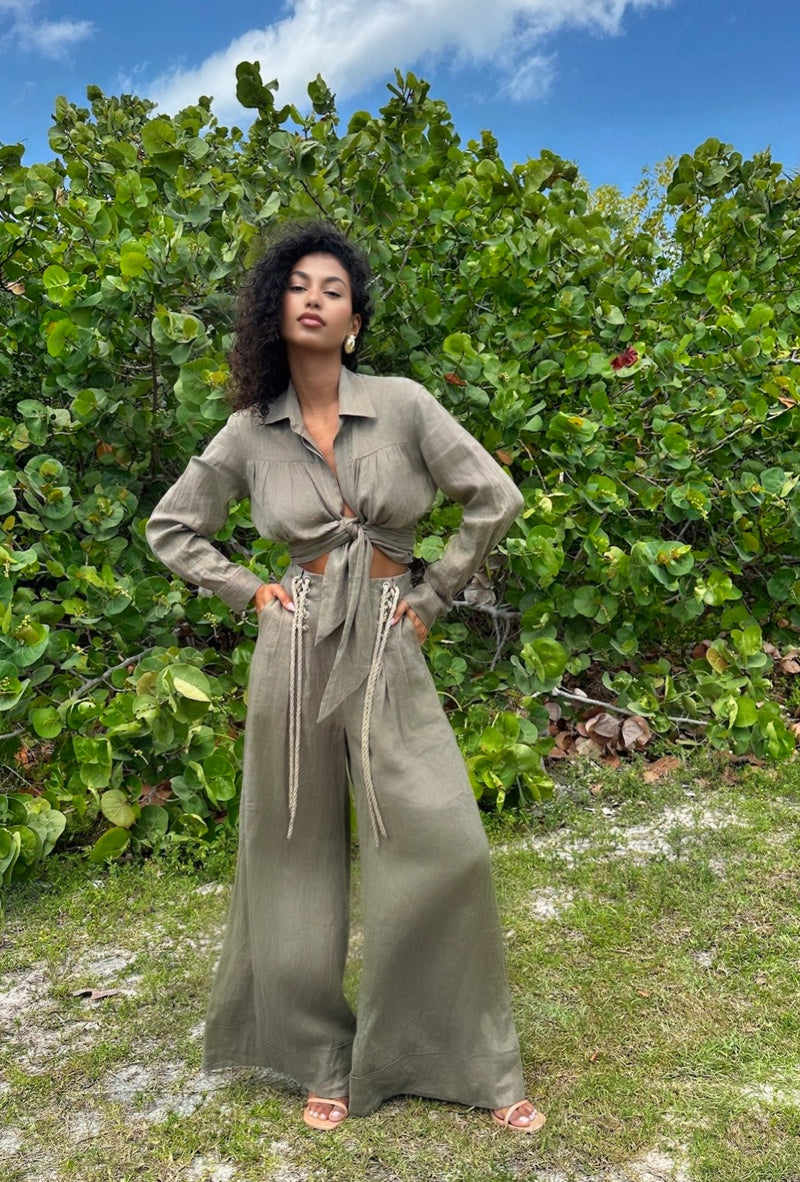 Jessie X JBQ  - Serpent Top - Vineyard Green