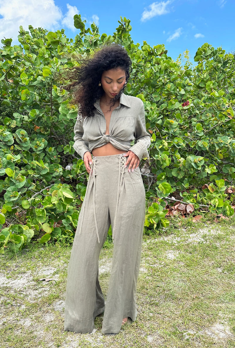 Jessie X JBQ  - Serpent Top - Vineyard Green
