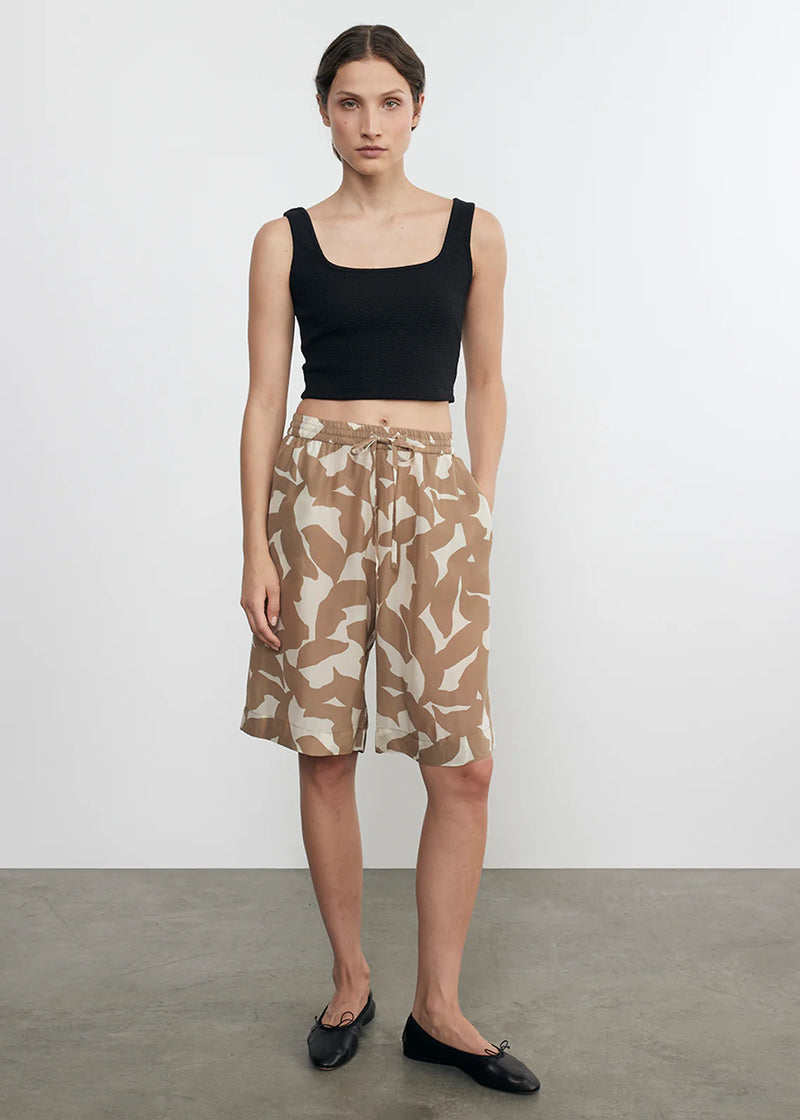 Enza Costa - Jacquard Bandeau Princess Cut Top - Black