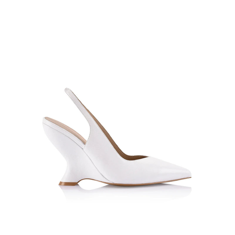 Lana Wilkinson - Monique Wedge - White Leather