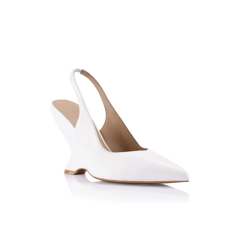 Lana Wilkinson - Monique Wedge - White Leather