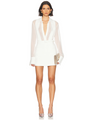 Sans Faff - Meghan Panelled Silk Blouse - White