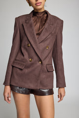 MAVERICK VEGAN SUEDE BLAZER