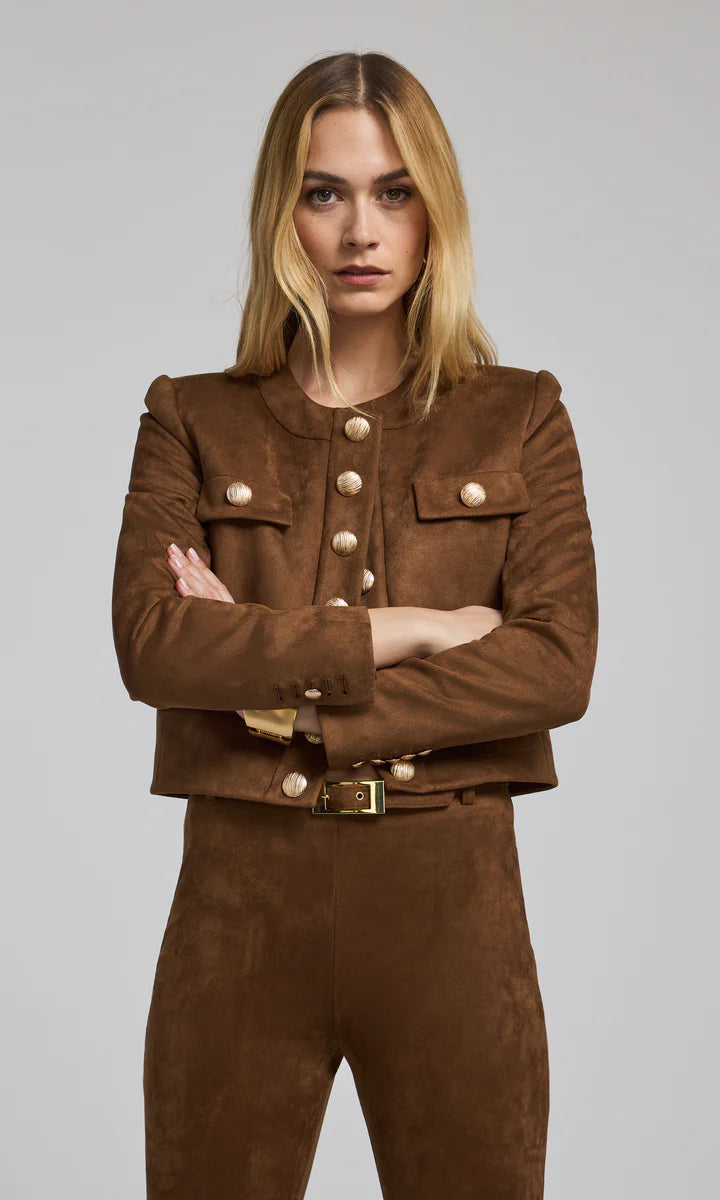 Generation love - Karson Vegan Suede Jacket - Caramel