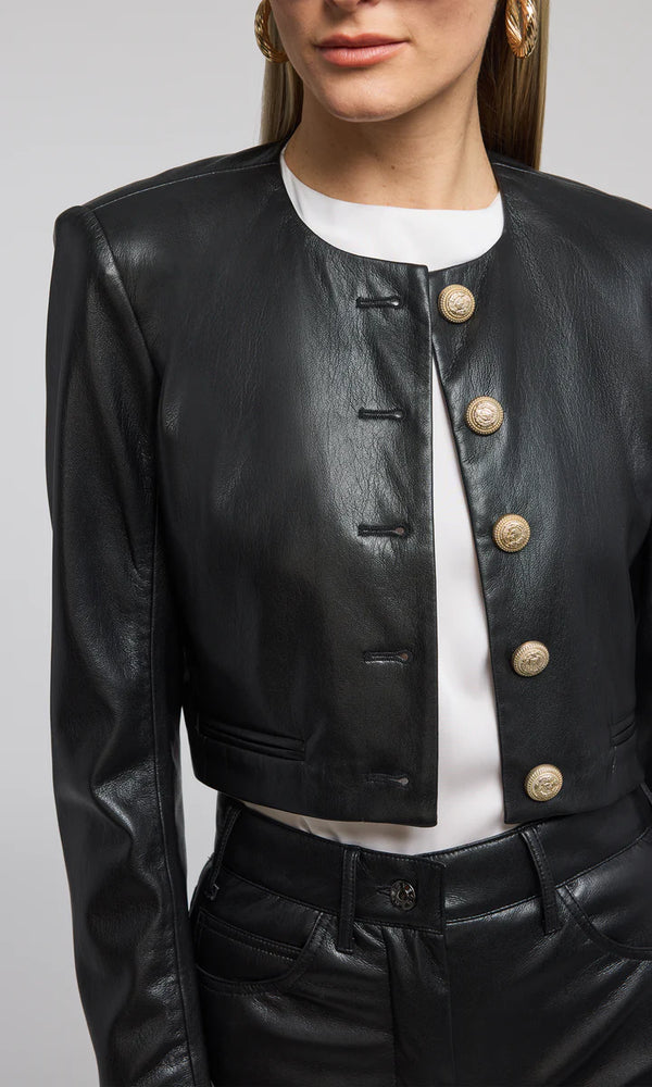 Generation love - Marko Vegan Leather Blazer - Black