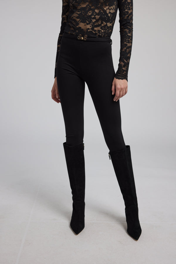 Generation love - Lennon Turn Lock Belted Ponte Leggings - Black