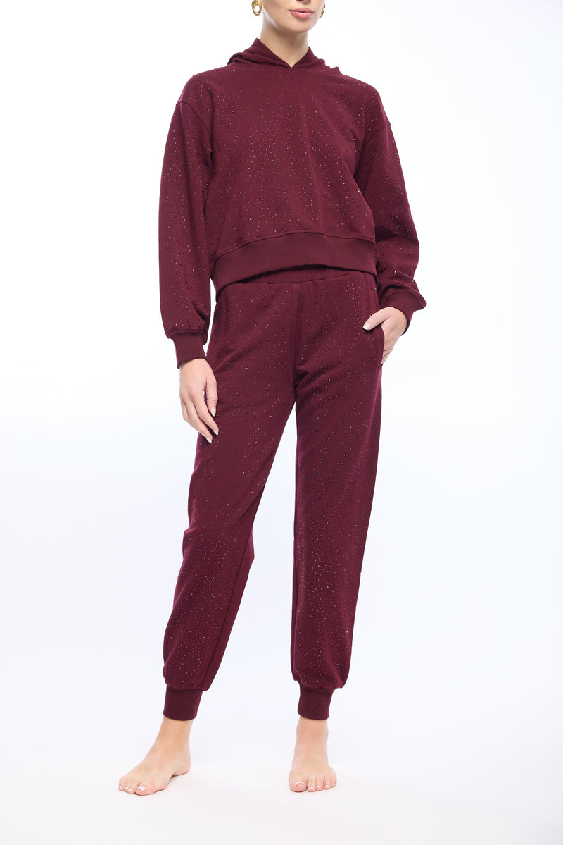 RENAE COMPACT CRYSTAL HOODIE