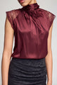RACHEL CHANTILLY LACE COMBO HALTER BLOUSE