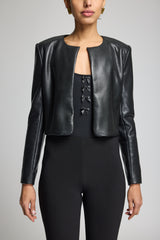 LINDY VEGAN LEATHER JACKET