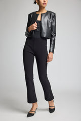 LINDY VEGAN LEATHER JACKET
