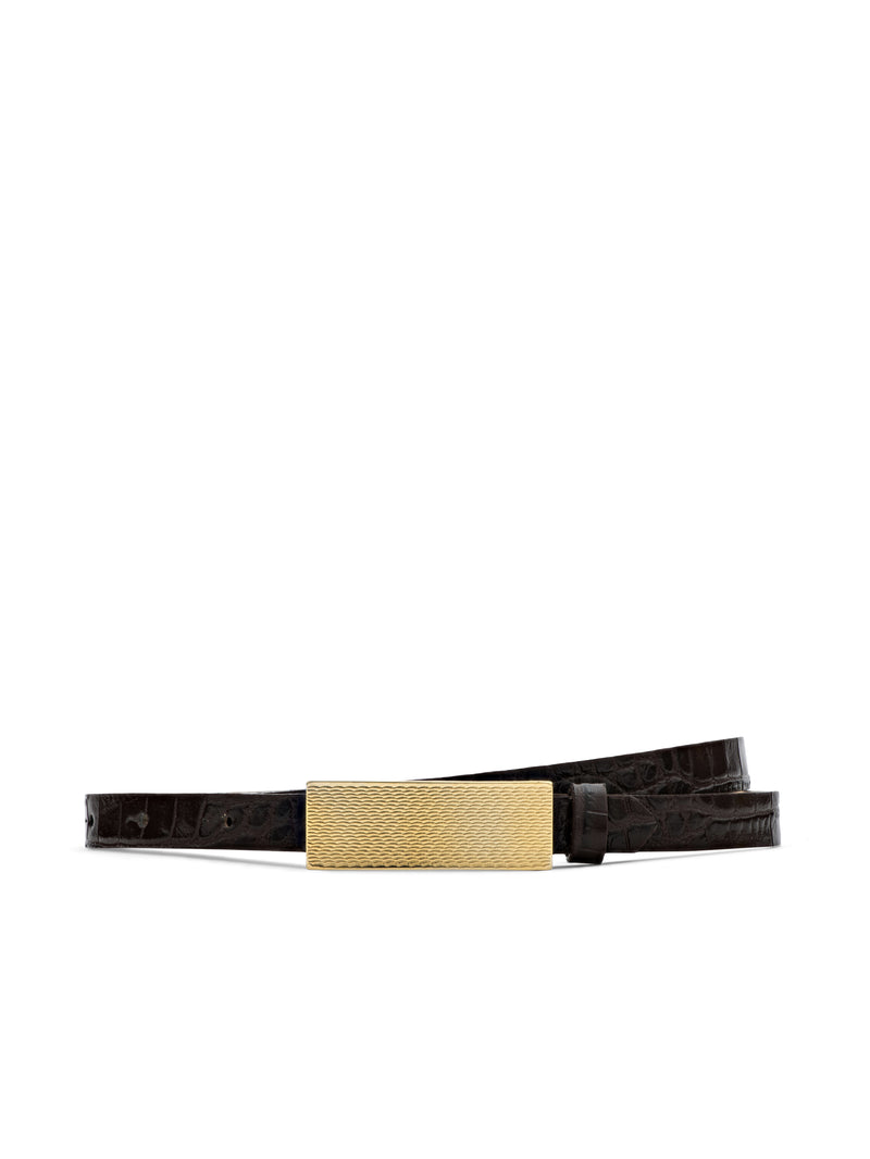 ELYSE TEXTURE LEATR BELT