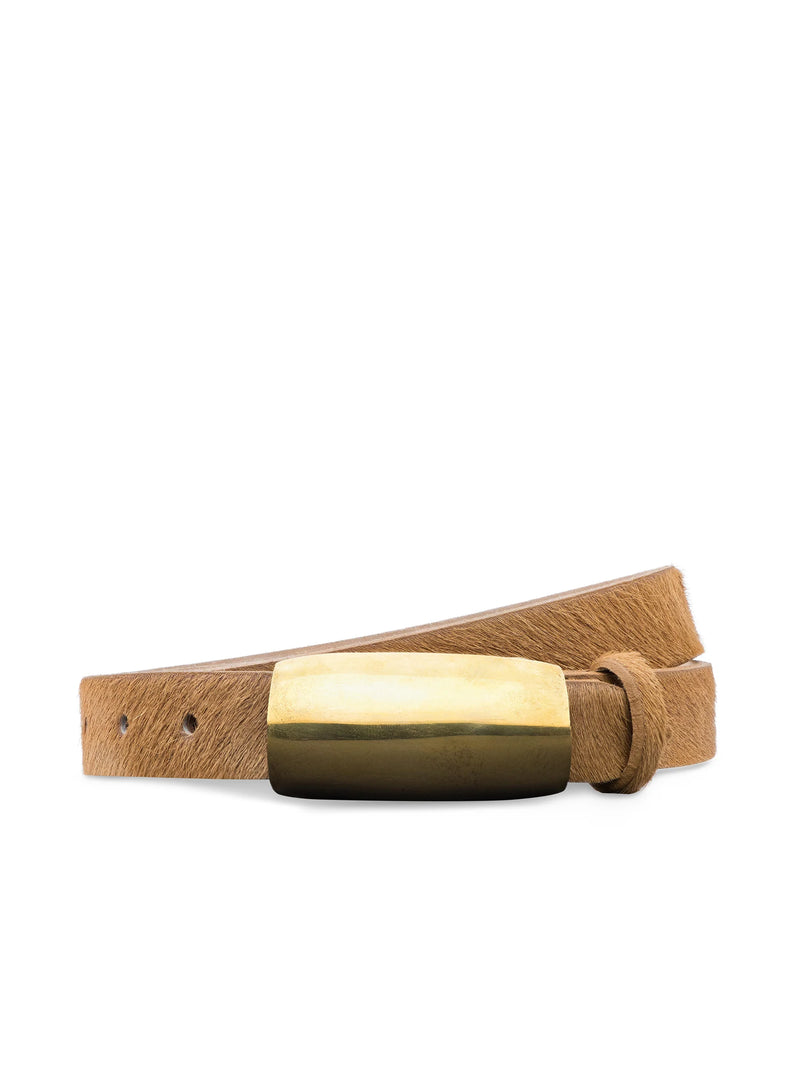 L’agence - Marlowe Belt - Tan Calf Hair
