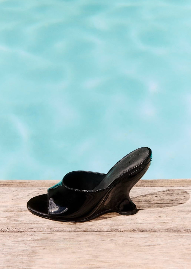 Lana Wilkinson - Martha Wedge Patent Leather - Black