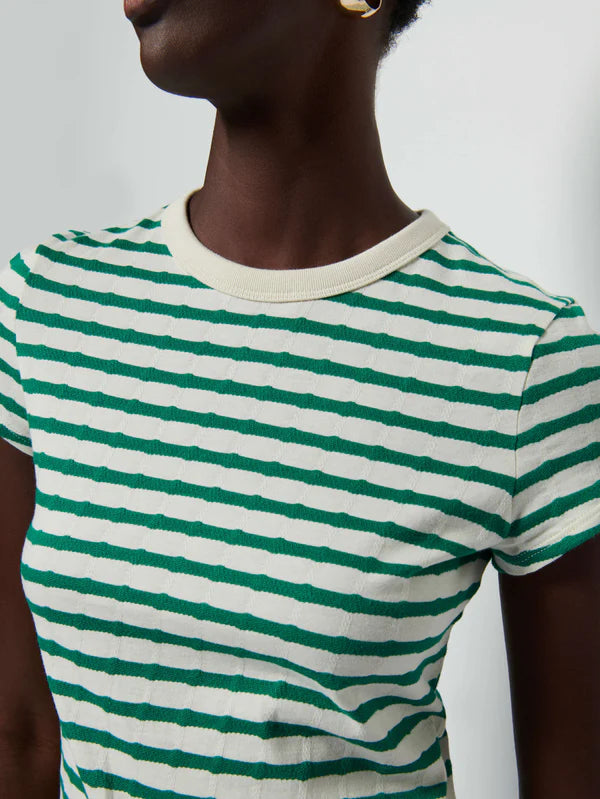 Nation LTD - Laurence Tee - Verdant Green Stripe