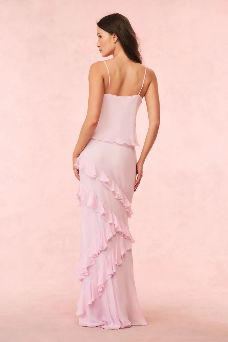 Loveshackfancy - Lavoir Chiffon Cami Top - Soft Lilac