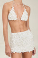 Devon Windsor - Leena Skirt - Off-White Texture