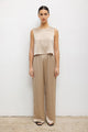 Leset - Barb Crop Drawstring Pant - Sand