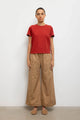 Leset - Yoshi Wide Leg Boxer Pant - Camel