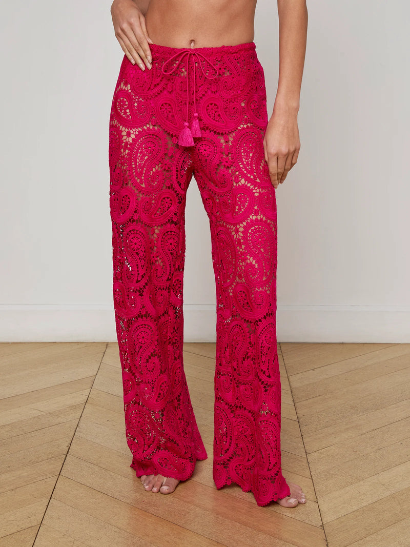 L'agence - Geraldine Cover-Up Pant - Fuschia