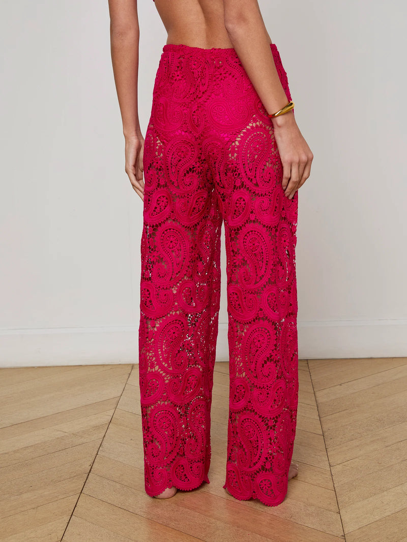 L'agence - Geraldine Cover-Up Pant - Fuschia