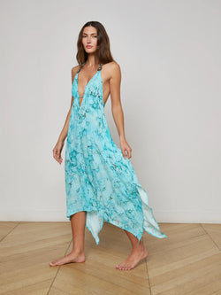 L'agence - Umma Cover-Up Dress - Turquoise