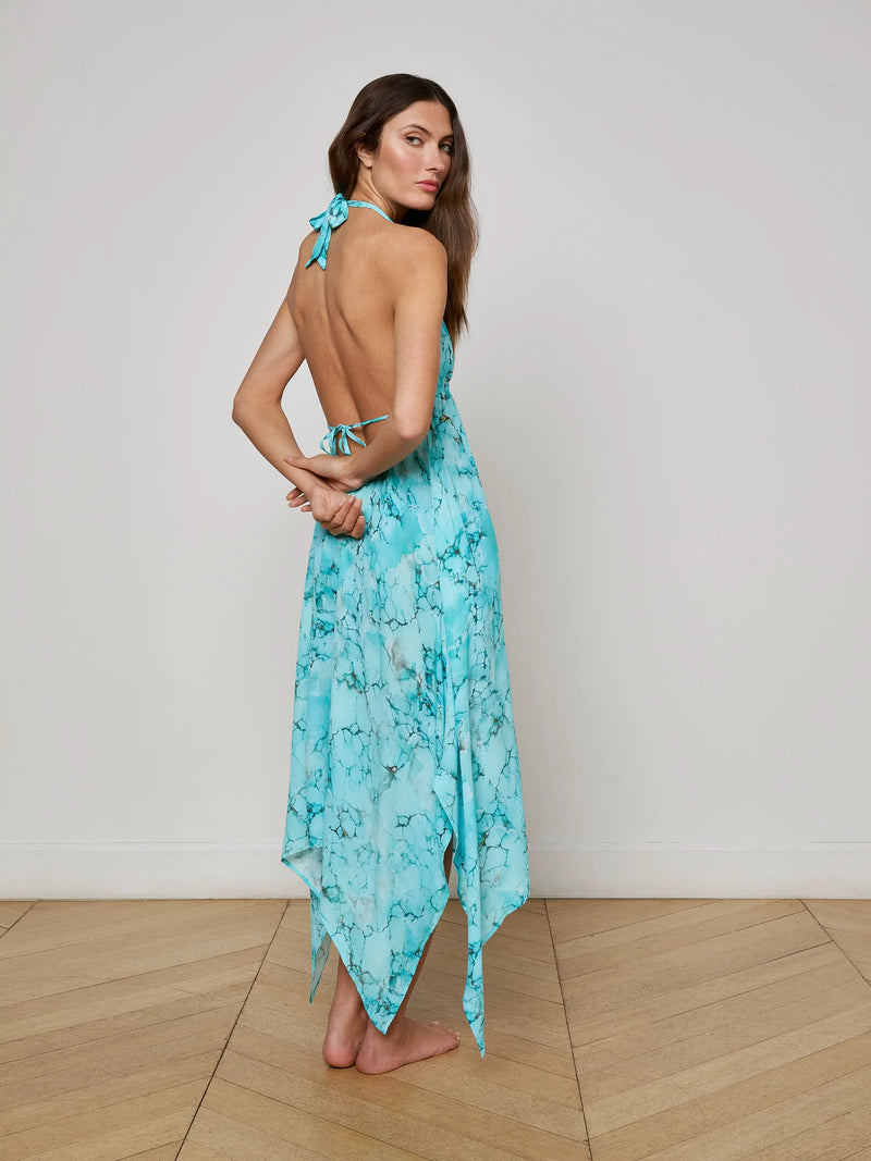 L'agence - Umma Cover-Up Dress - Turquoise