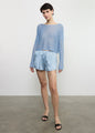 Enza Costa - Silk Slip Shorts - Sky