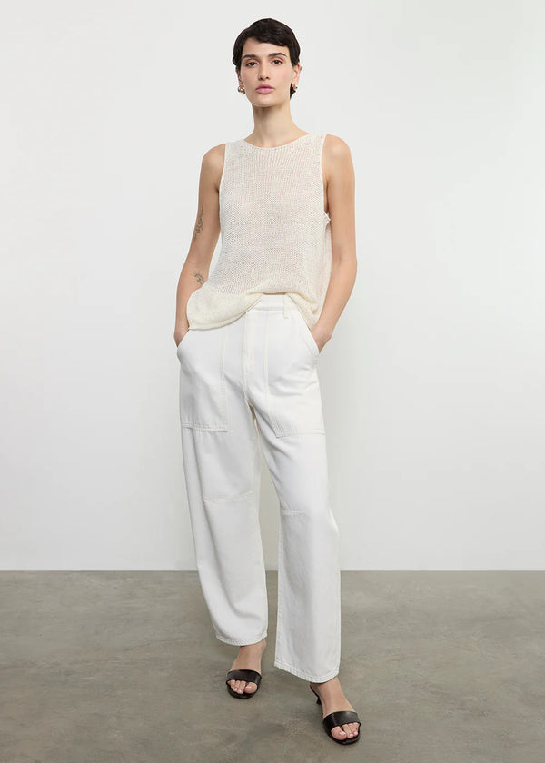 Enza Costa - Linen Open Knit Tank - Multiple Colors