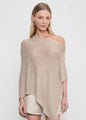 Enza Costa - Linen Open Knit Poncho - Oatmeal