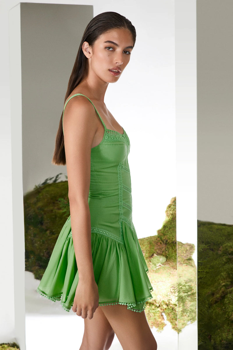 Charo Ruiz - Lira Short Dress - Green